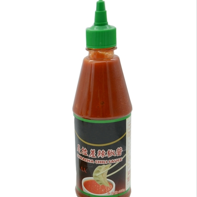 Πλαστική σάλτσα καυτό πικάντικο 482g*12bottles σκονών τσίλι μπουκαλιών καταστημάτων