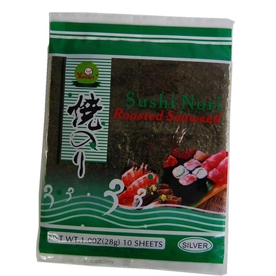 28g Kosher φύκι 10 Yaki Nori φύλλα με το αρχικό περιτύλιγμα