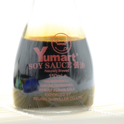 Πλαστική σάλτσα σόγιας ύφους μπουκαλιών 150ml κινεζική για την επιτραπέζια χρήση των εστιατορίων σουσιών