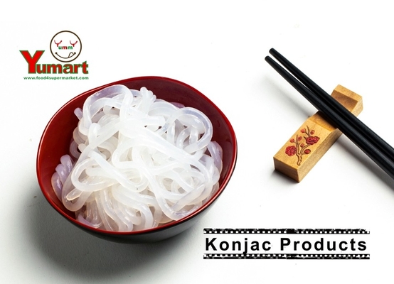 Tasteless ιαπωνικό Konjac Shirataki νουντλς για τη μορφή Fettuccine μακαρονιών